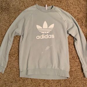 adidas blue crewneck, not too thick